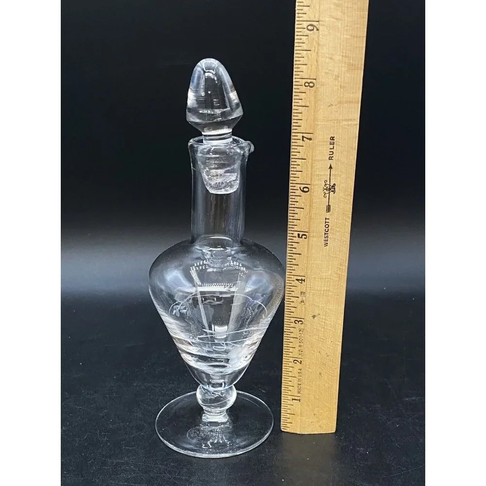 Home Essentials And Beyond Etched Grapes Glass Vinegar / Oil Cruet Single